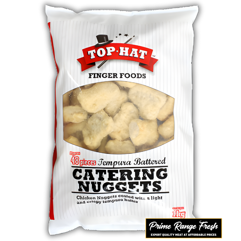 Top Hat Tempura Battered Chicken Nuggets 1kg (Frozen Item)